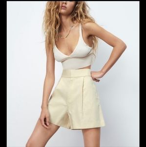 Zara Linen Blend Shorts